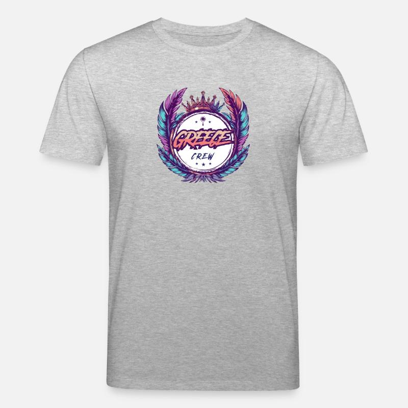 Greece Crew Bunt - Stanley/Stella Unisex Bio-T-Shirt CREATOR  - Grau meliert