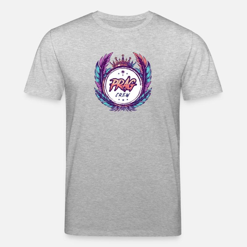 Prag Crew Bunt - Stanley/Stella Unisex Bio-T-Shirt CREATOR - Grau meliert