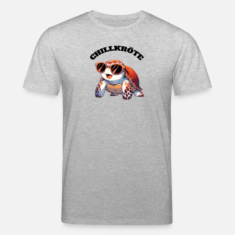 Chill Toad Turtle - Stanley/Stella CREATOR Unisex Organic T-Shirt - heather grey