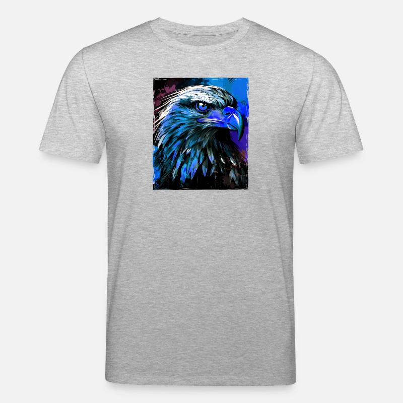 Portrait d’aigle - T-shirt bio CREATOR Stanley/Stella Unisexe - gris chiné