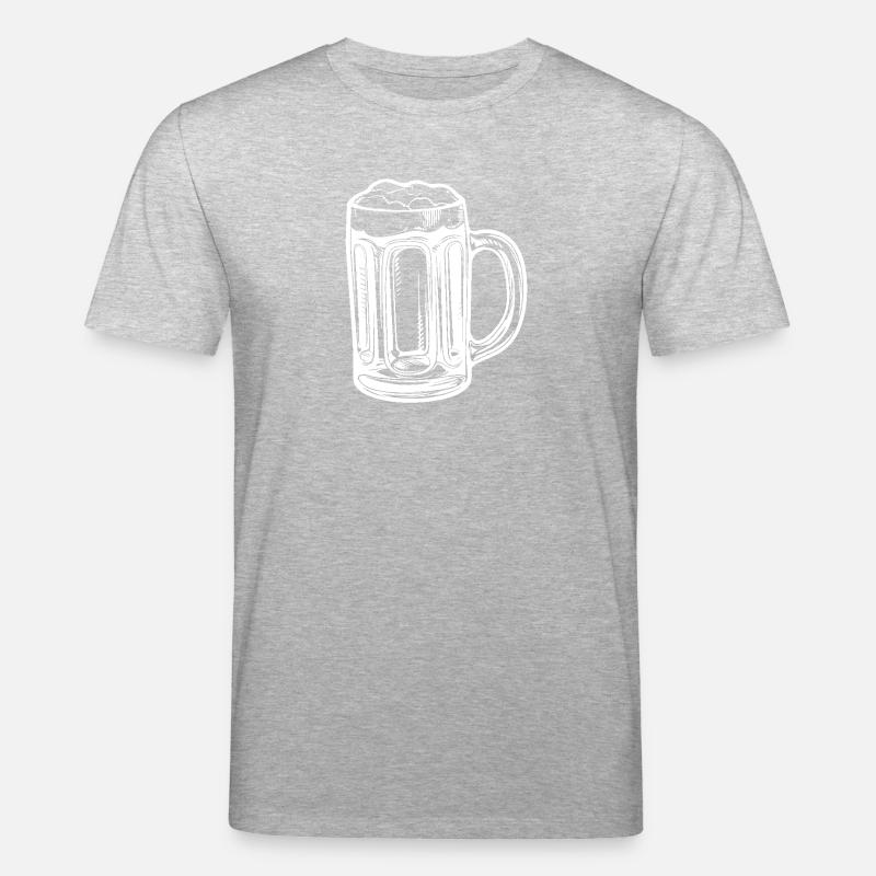 Bierkrug Bier - Stanley/Stella Unisex Bio-T-Shirt CREATOR - Grau meliert