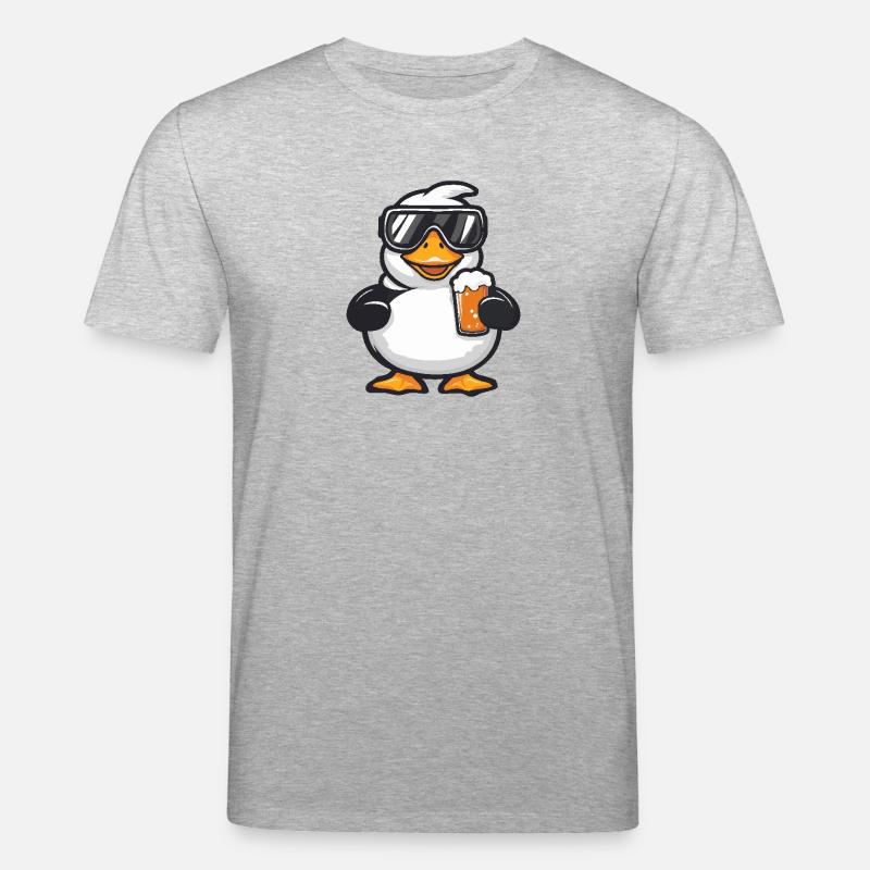 Gans Apres Ski Bier - Stanley/Stella Unisex Bio-T-Shirt CREATOR  - Grau meliert