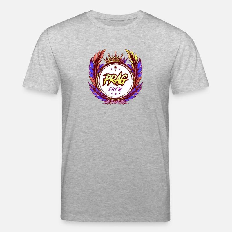 Prag Crew Bunt - Stanley/Stella Unisex Bio-T-Shirt CREATOR  - Grau meliert