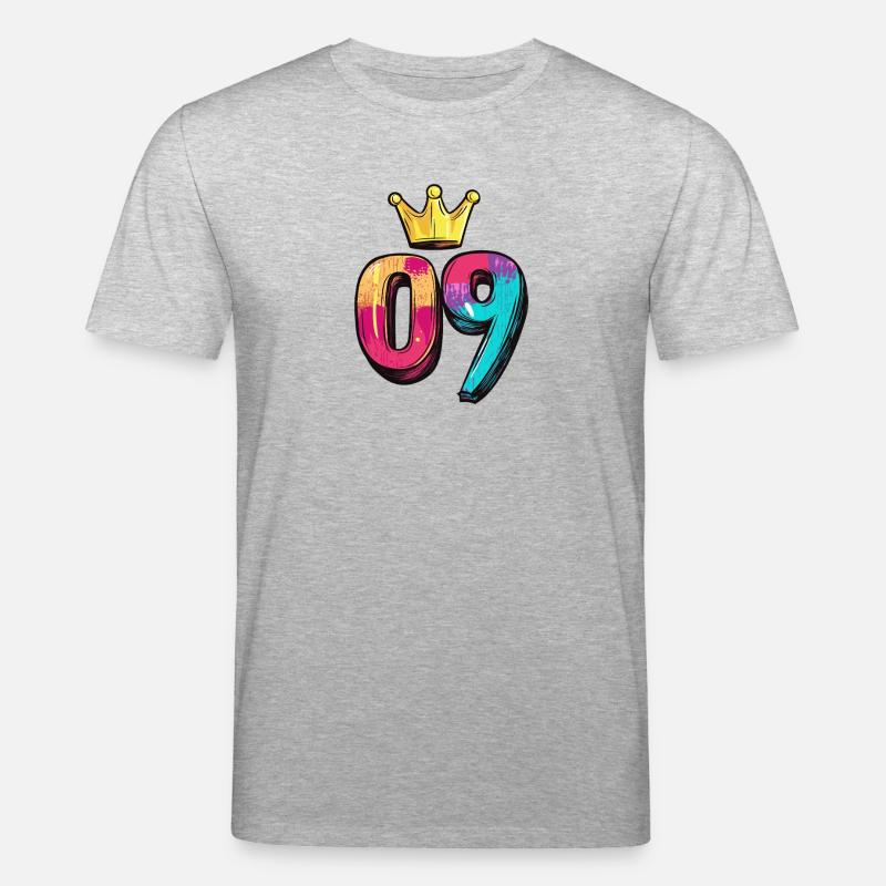 Couronne à 9 chiffres - T-shirt bio CREATOR Stanley/Stella Unisexe - gris chiné