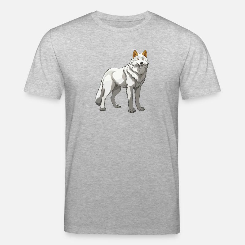 Wolf Tier - Stanley/Stella Unisex Bio-T-Shirt CREATOR  - Grau meliert
