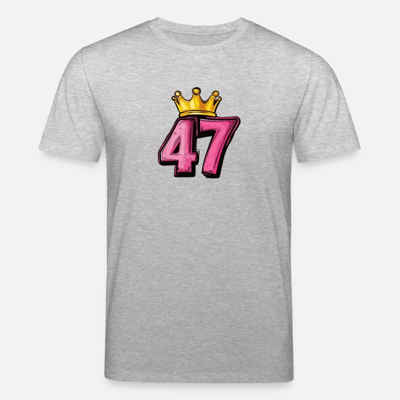 Couronne à 47 chiffres - T-shirt bio CREATOR Stanley/Stella Unisexe - gris chiné