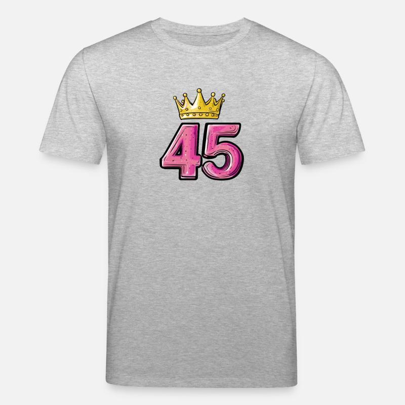 Couronne à 45 chiffres - T-shirt bio CREATOR Stanley/Stella Unisexe - gris chiné