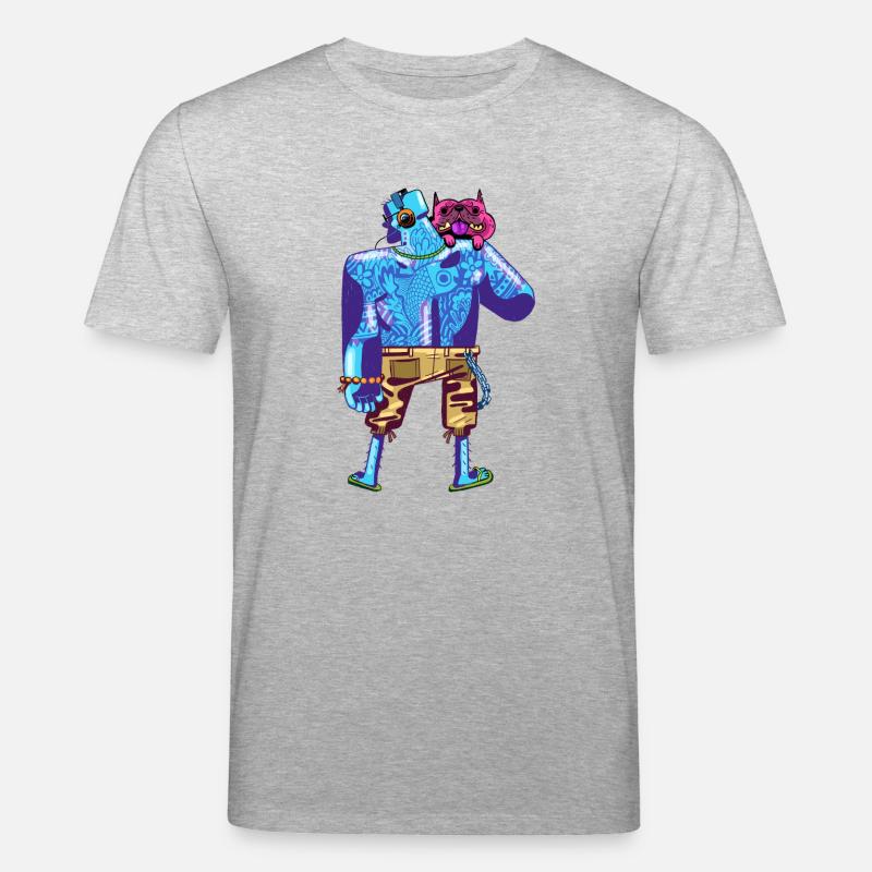dude beach - Stanley/Stella Unisex Bio-T-Shirt CREATOR  - Grau meliert