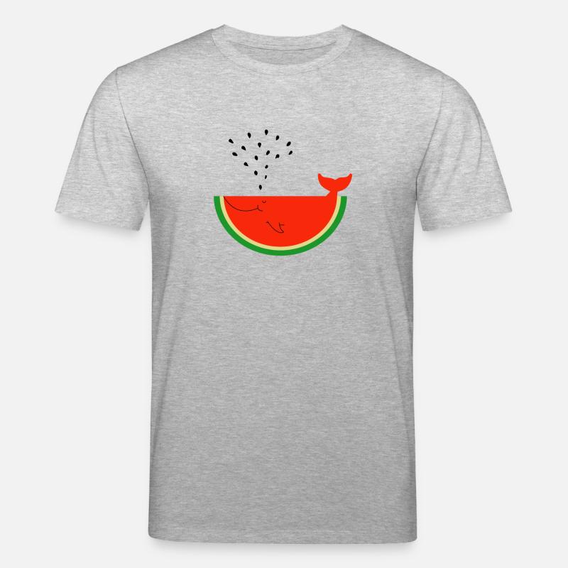 Baleine de pastèque - T-shirt bio CREATOR Stanley/Stella Unisexe - gris chiné