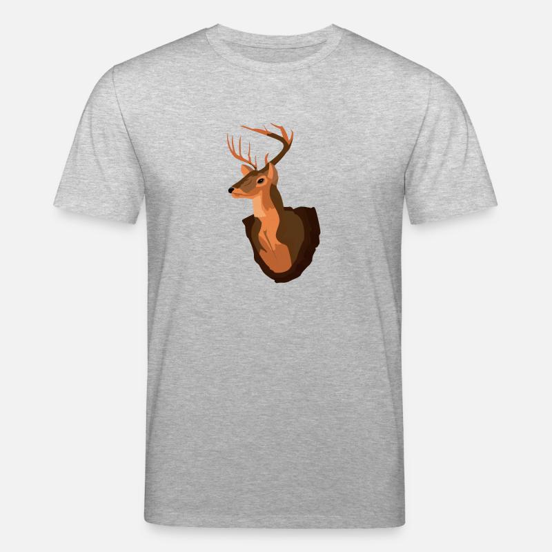 Deer Trophy 1234 844 - Stanley/Stella Unisex Bio-T-Shirt CREATOR  - Grau meliert