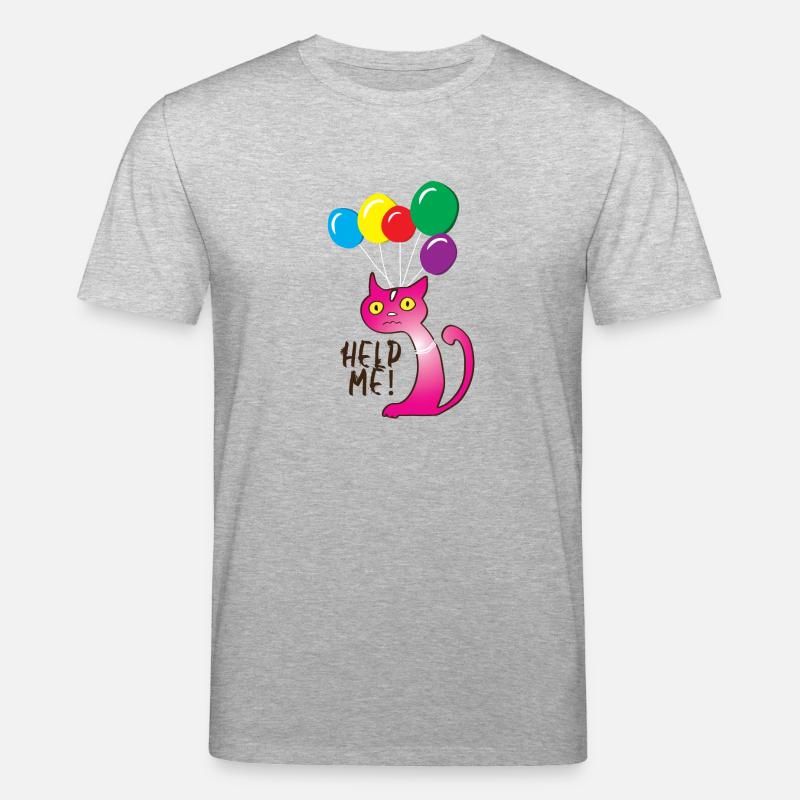 Chat Aidez-moi, Aidez-moi - T-shirt bio CREATOR Stanley/Stella Unisexe - gris chiné