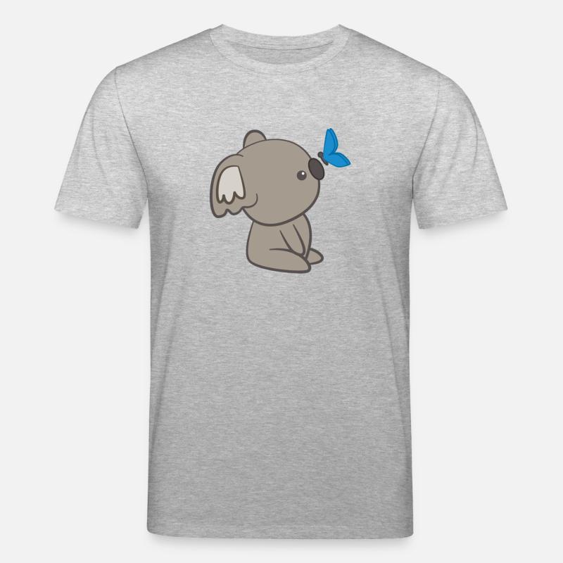 Koala - Koalas - T-shirt Koala - Papillon - T-shirt bio CREATOR Stanley/Stella Unisexe - gris chiné