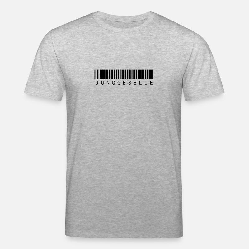 Bachelor Barcode - Stanley/Stella CREATOR Unisex Organic T-Shirt - heather grey