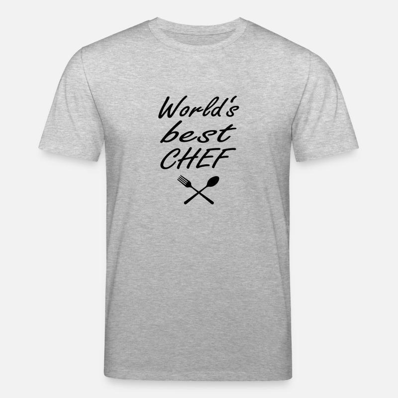 Worlds best Chef - Stanley/Stella Unisex Bio-T-Shirt CREATOR - Grau meliert