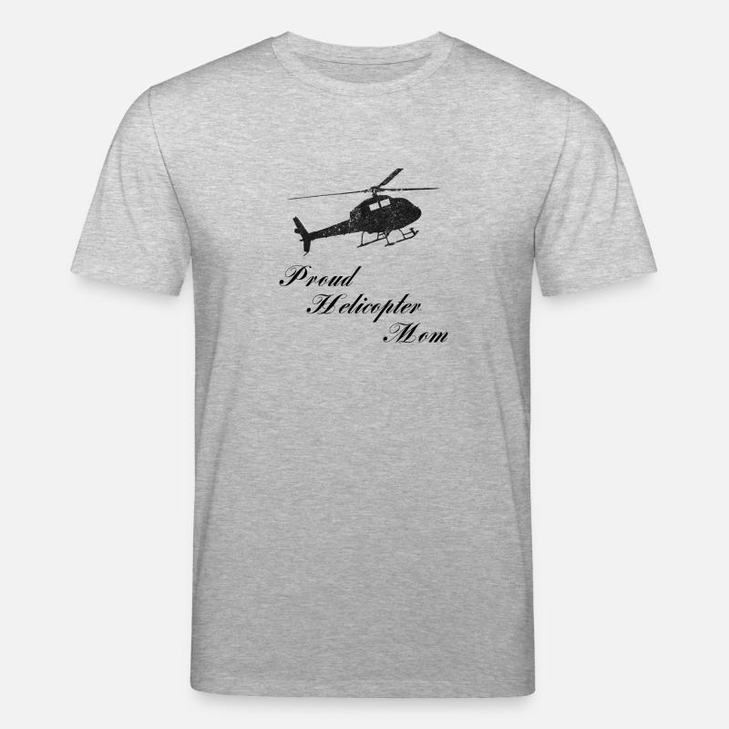 Helikopter Mom immer gut aufpassen - Stanley/Stella Unisex Bio-T-Shirt CREATOR - Grau meliert