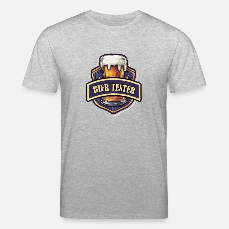 Karneval Bier Tester - Stanley/Stella Unisex Bio-T-Shirt CREATOR  - Grau meliert
