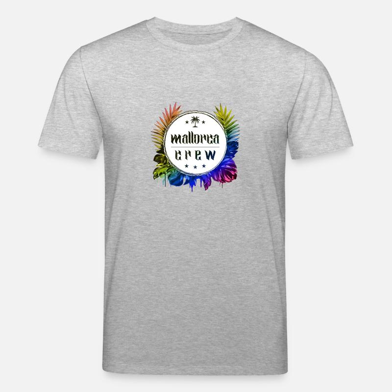 Mallorca Crew Bunt - Stanley/Stella Unisex Bio-T-Shirt CREATOR  - Grau meliert