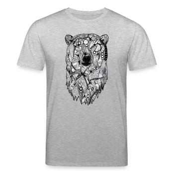 Eisbär - Stanley/Stella Unisex Bio-T-Shirt CREATOR  - Grau meliert - Vorne - Alina (178cm) & Michal (187cm)