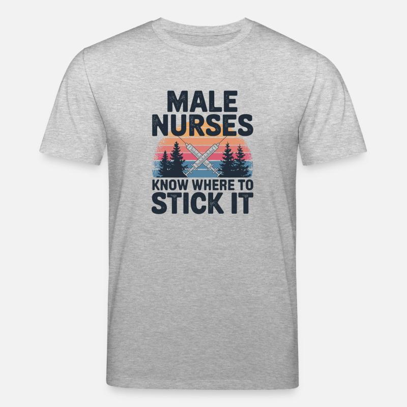 Stolz auf den Pflegeberuf - Stanley/Stella Unisex Bio-T-Shirt CREATOR  - Grau meliert