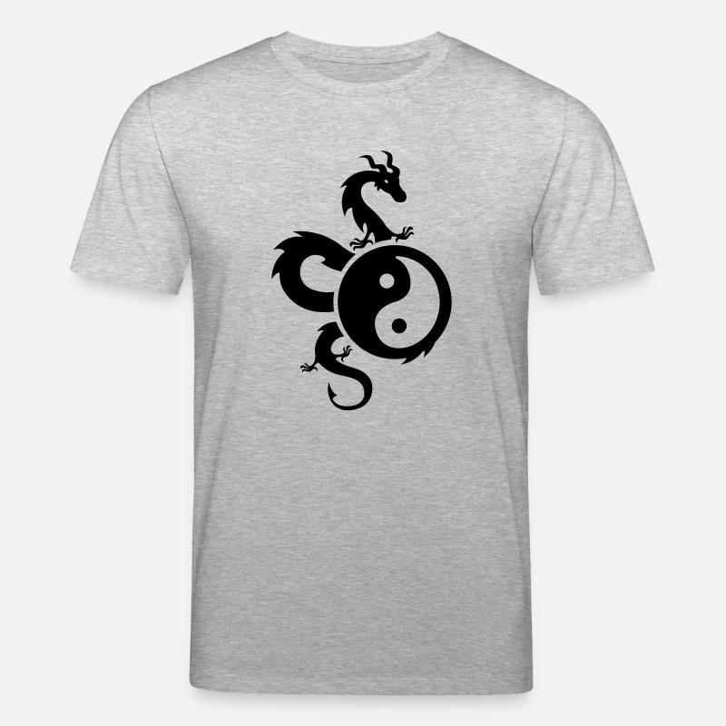 yin yang - Stanley/Stella Unisex Bio-T-Shirt CREATOR  - Grau meliert