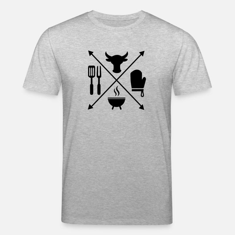 BARBECUE - Stanley/Stella Unisex Bio-T-Shirt CREATOR  - Grau meliert