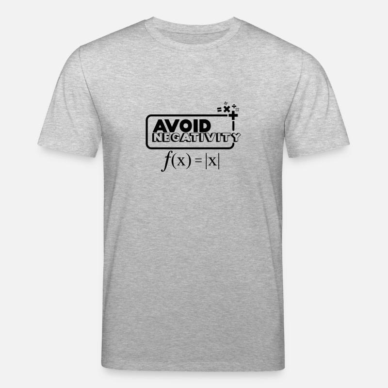 Avoid Negativity - schwarz - Stanley/Stella Unisex Bio-T-Shirt CREATOR  - Grau meliert
