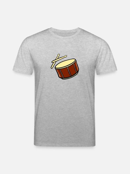 Trommel mit Schläger - Stanley/Stella Unisex Bio-T-Shirt CREATOR - Grau meliert