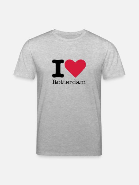 I Love Rotterdam - Stanley/Stella CREATOR Unisex Organic T-Shirt - heather grey