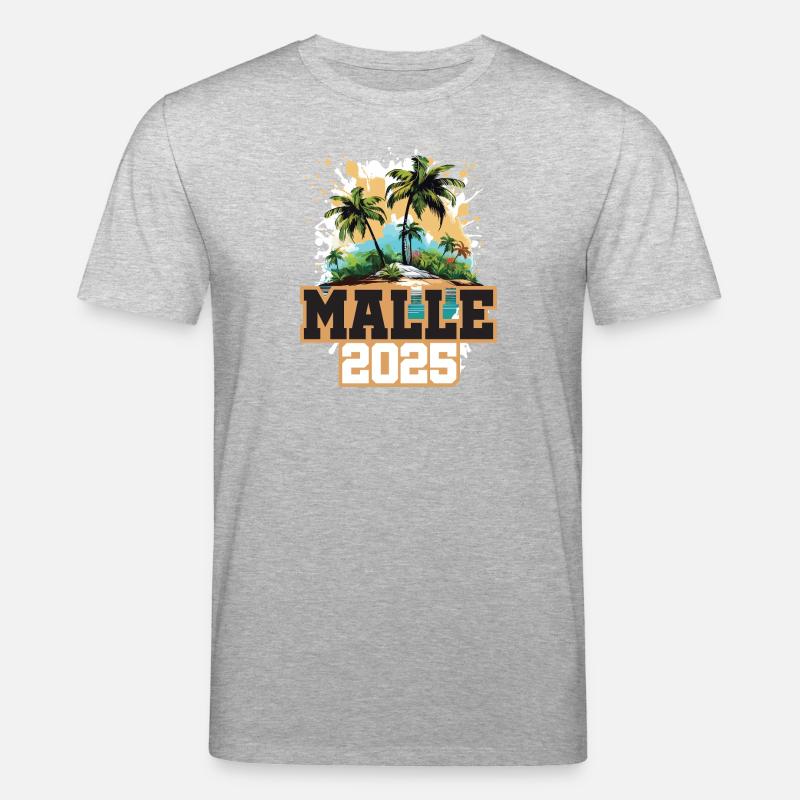 Malle 2025 Palmen - Stanley/Stella Unisex Bio-T-Shirt CREATOR  - Grau meliert