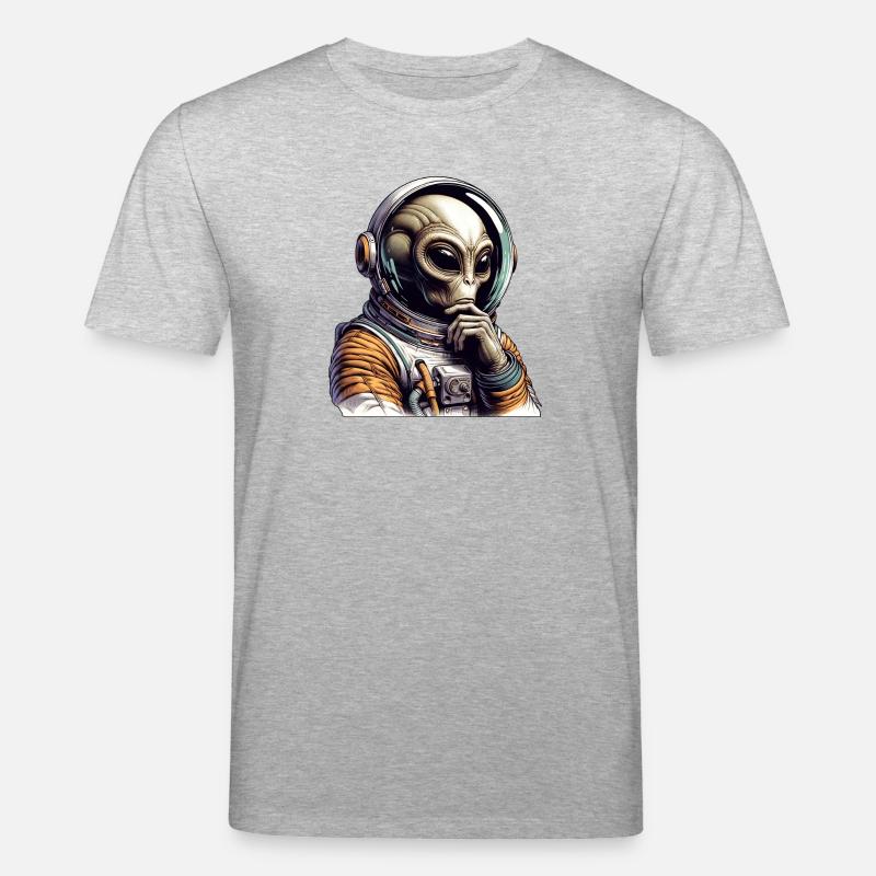 Aventure spatiale d’un cosmonaute extraterrestre - T-shirt bio CREATOR Stanley/Stella Unisexe - gris chiné