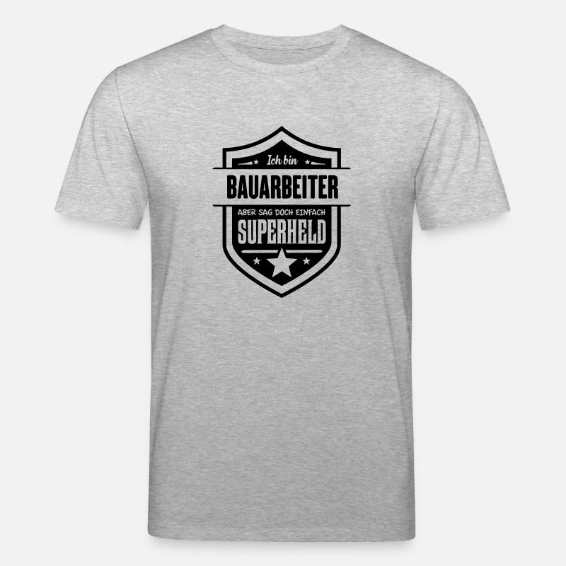 Super Bauarbeiter - Stanley/Stella Unisex Bio-T-Shirt CREATOR  - Grau meliert