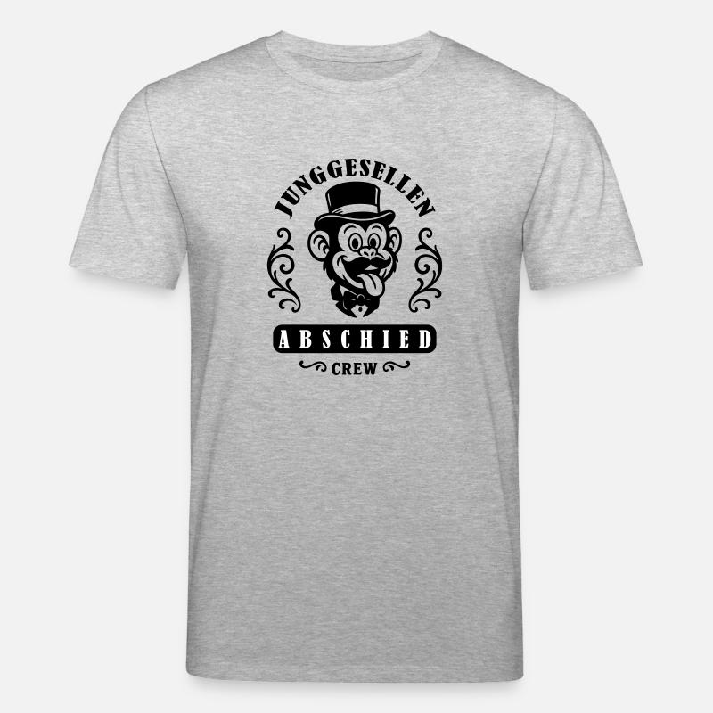 Junggesellen Abschied Party Affe - Stanley/Stella Unisex Bio-T-Shirt CREATOR  - Grau meliert