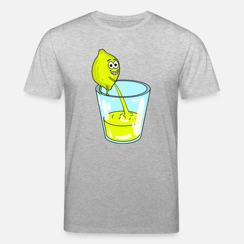 Zitrone - Stanley/Stella Unisex Bio-T-Shirt CREATOR  - Grau meliert