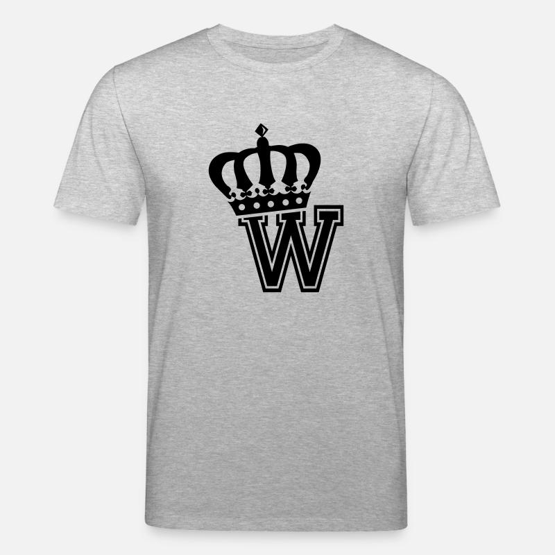 Buchstabe W - Stanley/Stella Unisex Bio-T-Shirt CREATOR  - Grau meliert