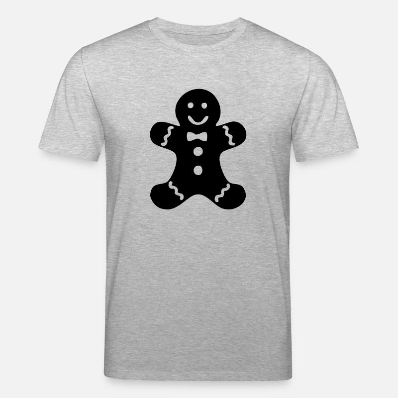 lebkuchenmann 2 - Stanley/Stella Unisex Bio-T-Shirt CREATOR  - Grau meliert