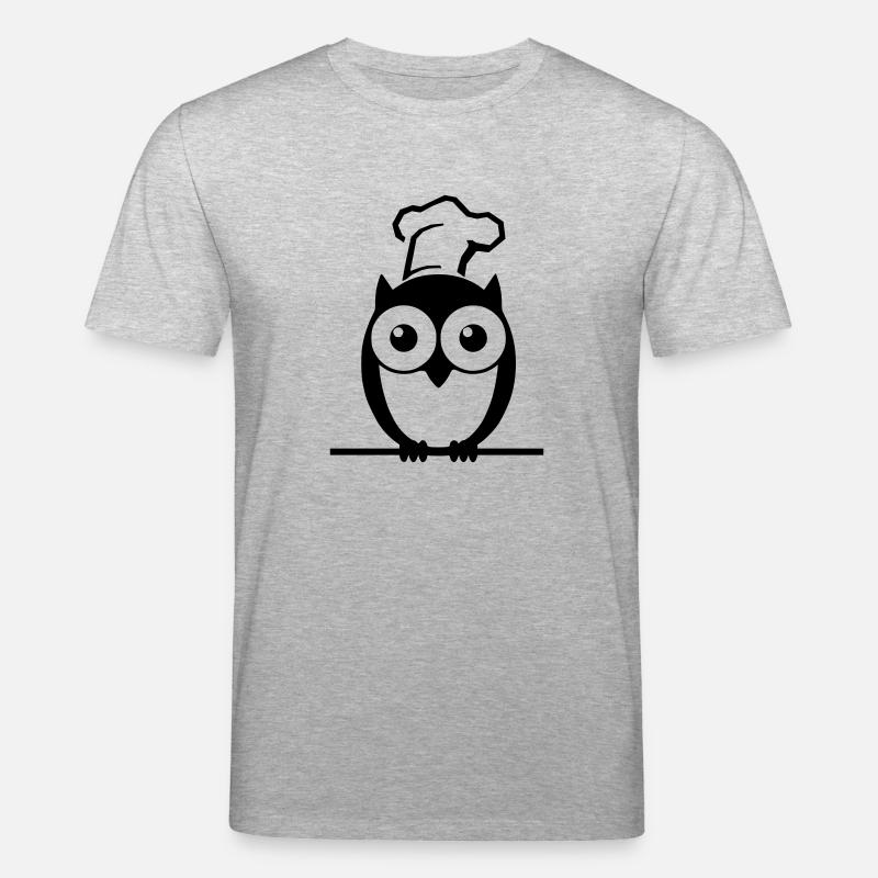 Eule - Stanley/Stella Unisex Bio-T-Shirt CREATOR  - Grau meliert
