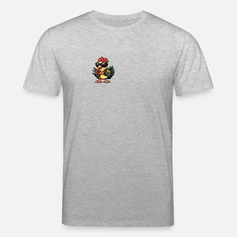 Truthahn Comic Cool Sommer - Stanley/Stella Unisex Bio-T-Shirt CREATOR - Grau meliert