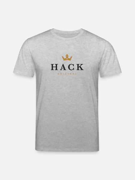 Hack Original Family Logo - Stanley/Stella CREATOR Unisex Organic T-Shirt - heather grey
