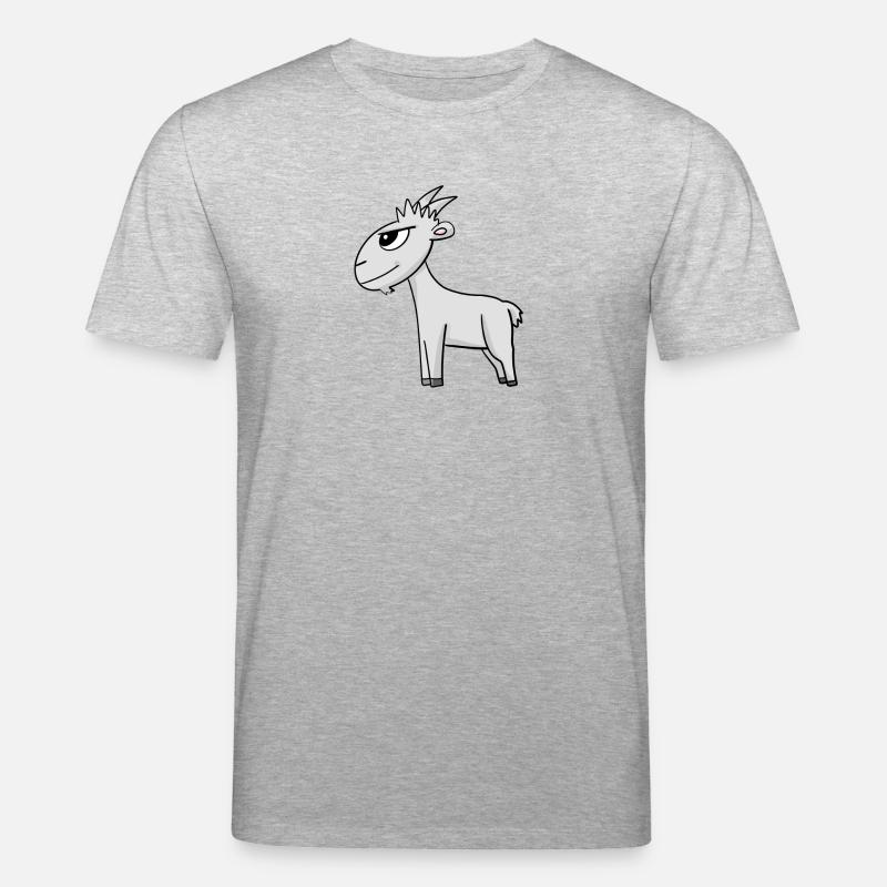 Ziege Ziegenbock Bock - Stanley/Stella Unisex Bio-T-Shirt CREATOR  - Grau meliert