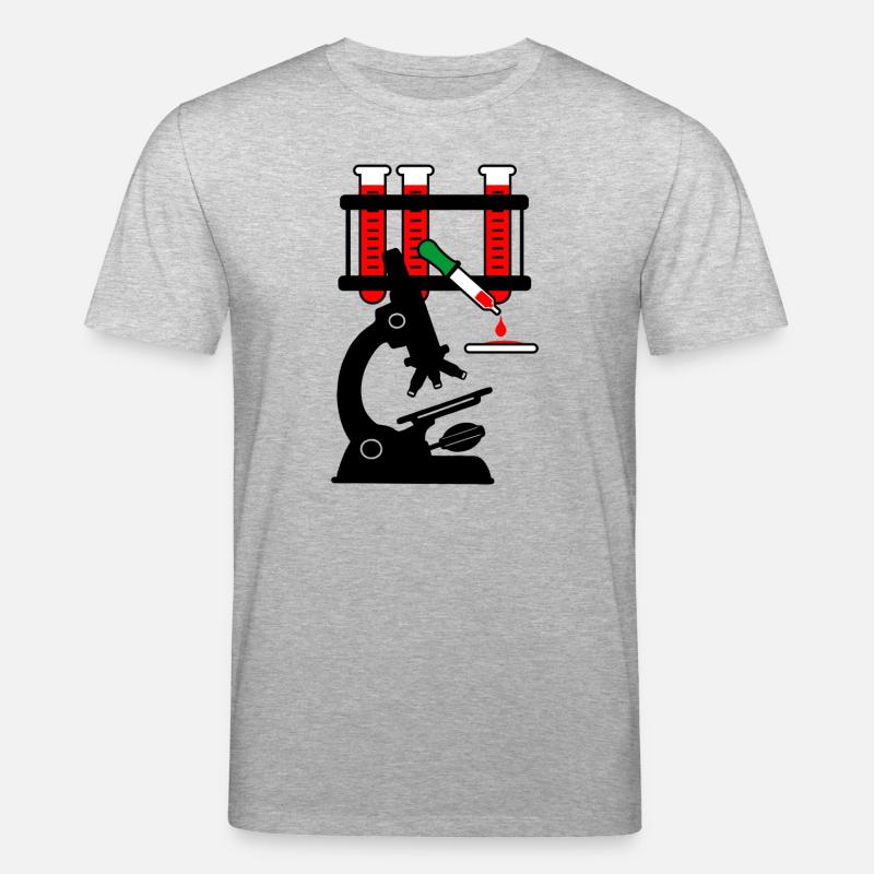 Microschoop de don de sang - T-shirt bio CREATOR Stanley/Stella Unisexe - gris chiné