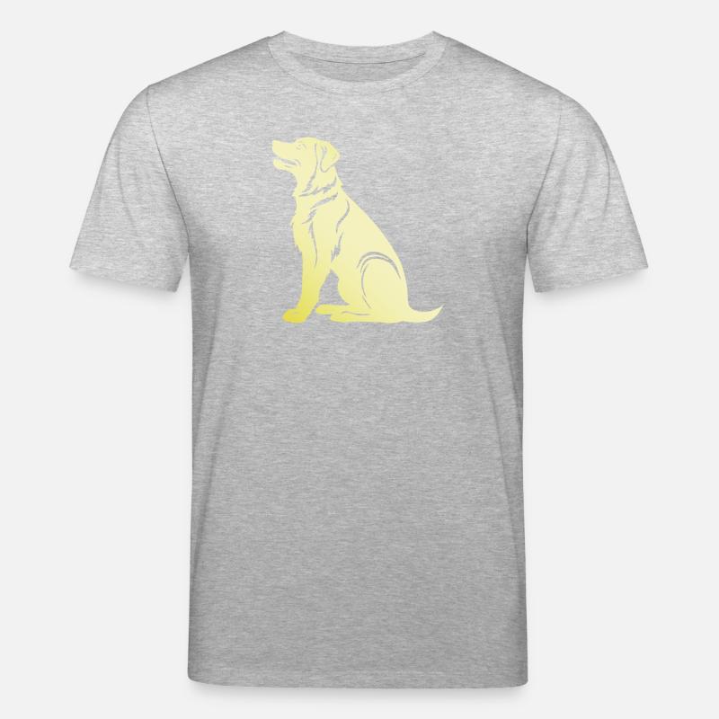 Silhouette de chien samoyède - T-shirt bio CREATOR Stanley/Stella Unisexe - gris chiné