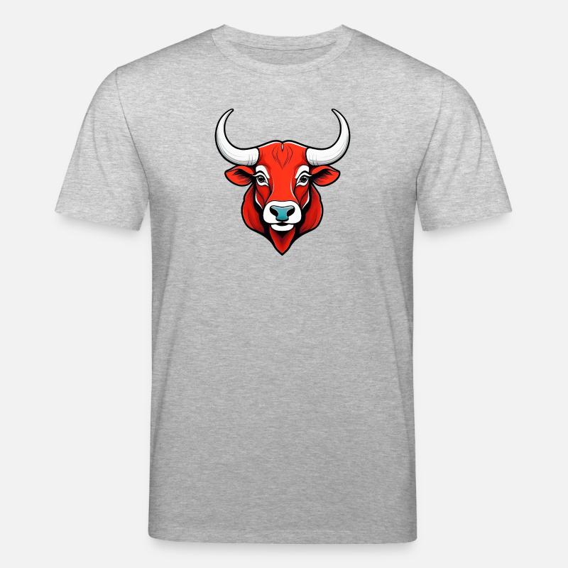 Mächtiger Stiergeist - Stanley/Stella Unisex Bio-T-Shirt CREATOR  - Grau meliert