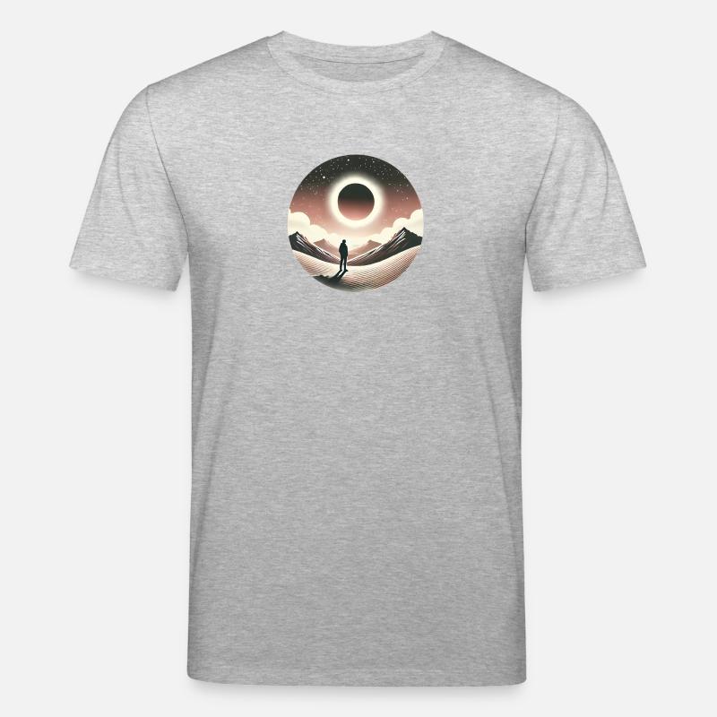 Conception de silhouette Eclipse Gaze - T-shirt bio CREATOR Stanley/Stella Unisexe - gris chiné