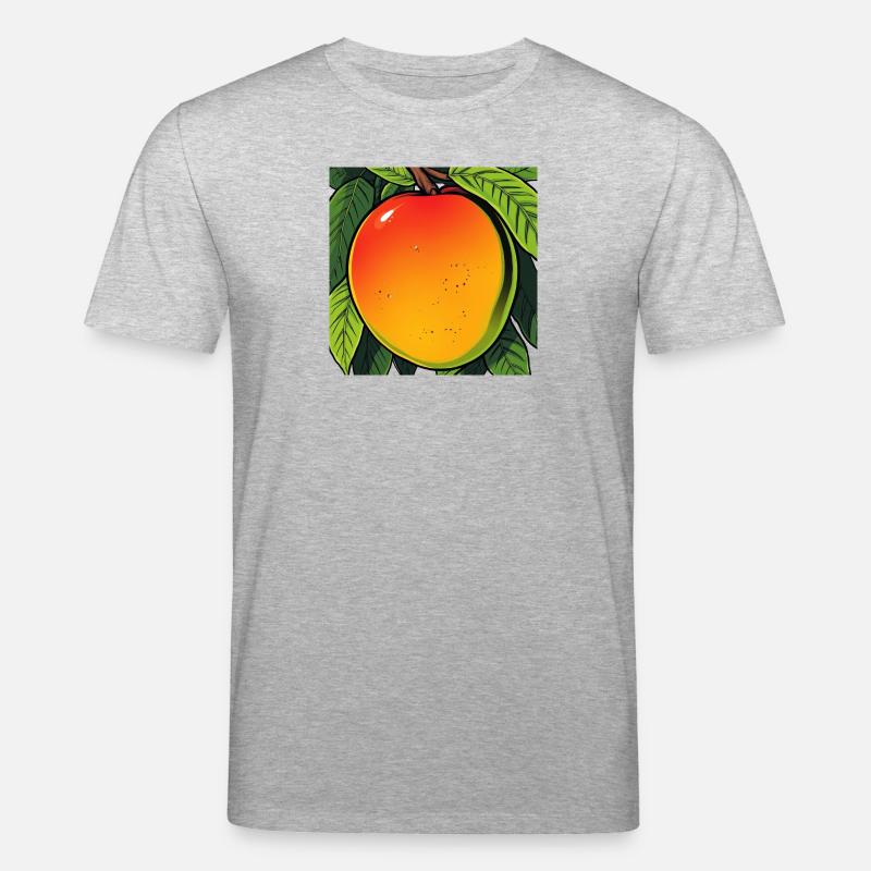Mango auf einem Baum - Stanley/Stella Unisex Bio-T-Shirt CREATOR  - Grau meliert