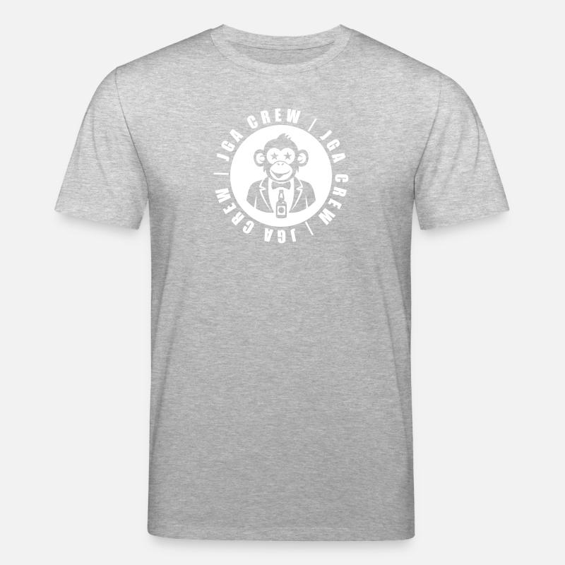 Bachelor Crew Monkey - T-shirt bio CREATOR Stanley/Stella Unisexe - gris chiné