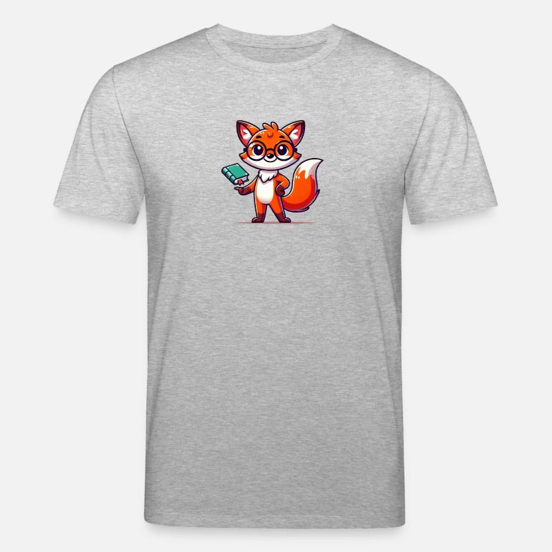 fuchs schlau buch - Stanley/Stella Unisex Bio-T-Shirt CREATOR  - Grau meliert