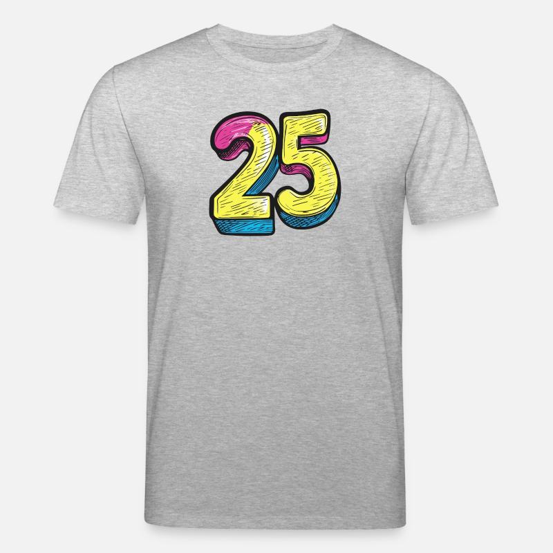 25 Symbole numérique - T-shirt bio CREATOR Stanley/Stella Unisexe - gris chiné