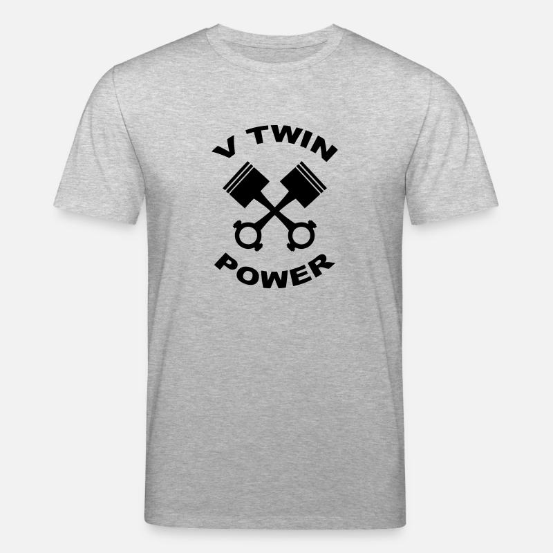 V Twin Power - Stanley/Stella Unisex Bio-T-Shirt CREATOR - Grau meliert