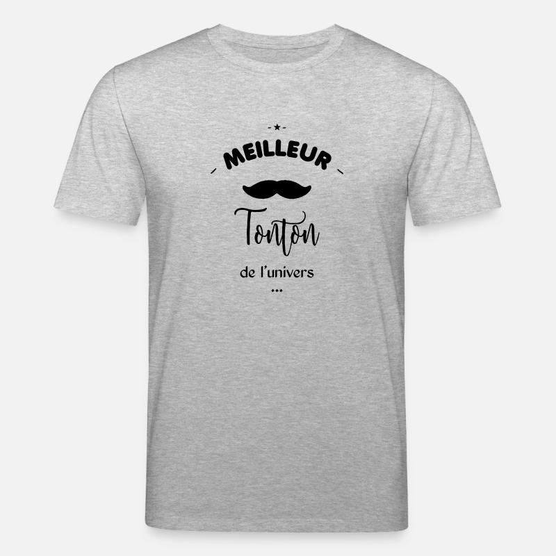 Meilleur tonton - T-shirt bio CREATOR Stanley/Stella Unisexe - gris chiné