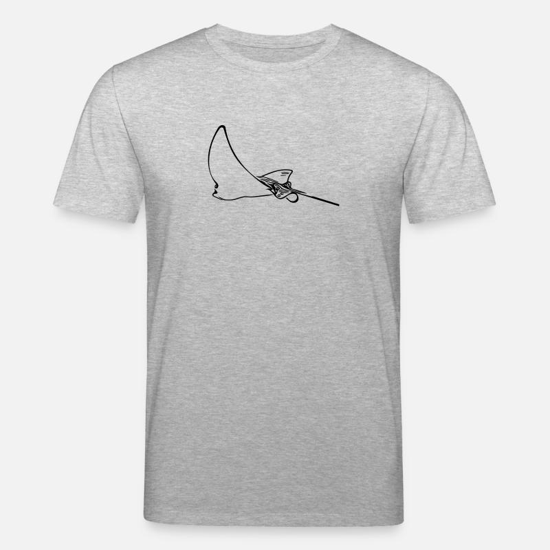 Eagle rays - Stanley/Stella CREATOR Unisex Organic T-Shirt - heather grey